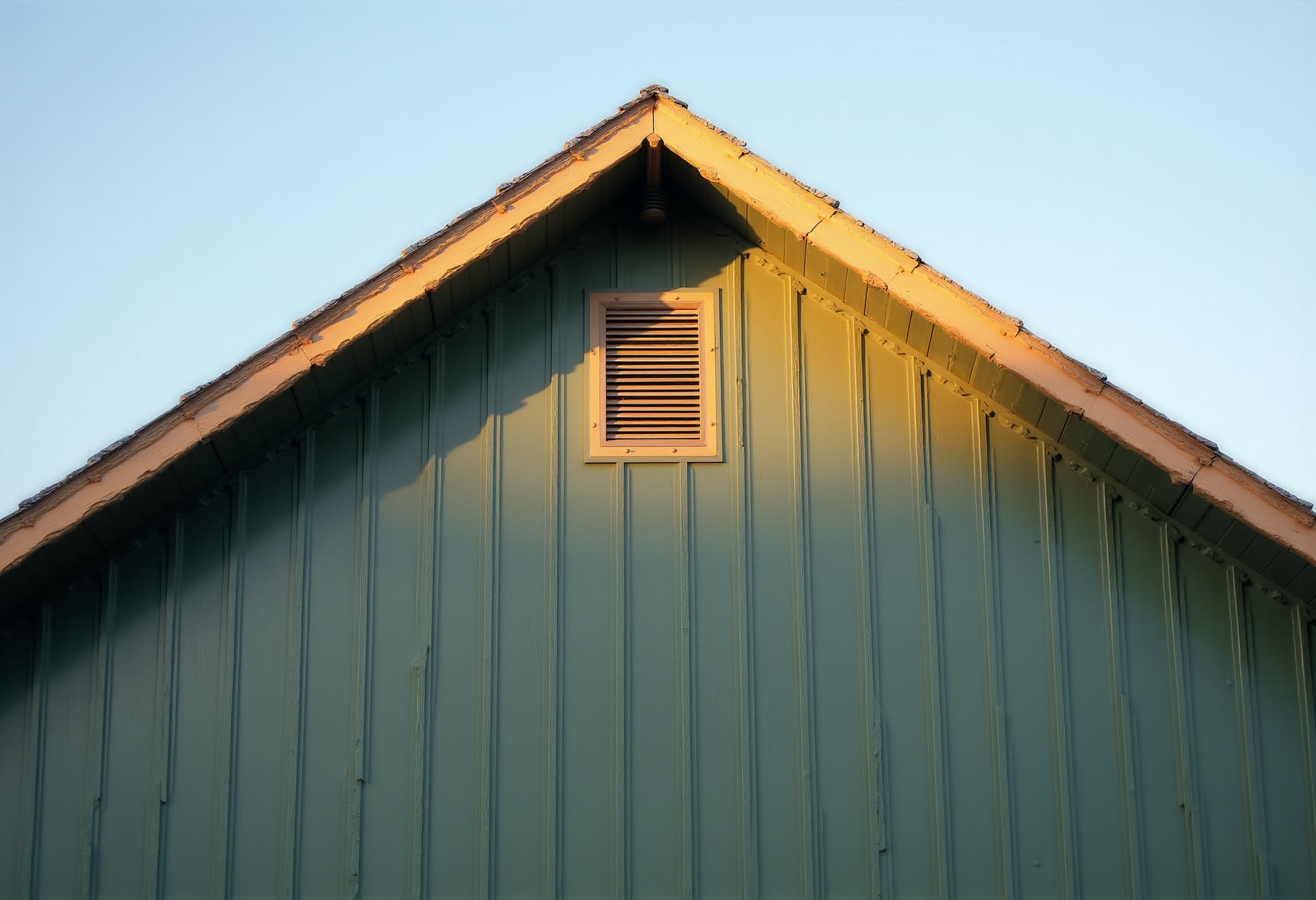 Board-and-batten gable end