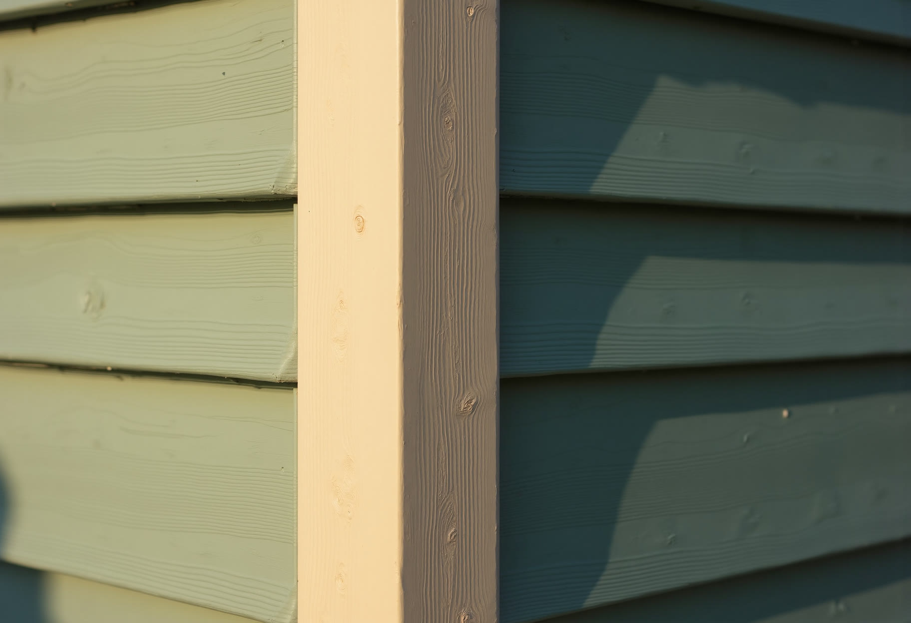 Corner post and trim detail